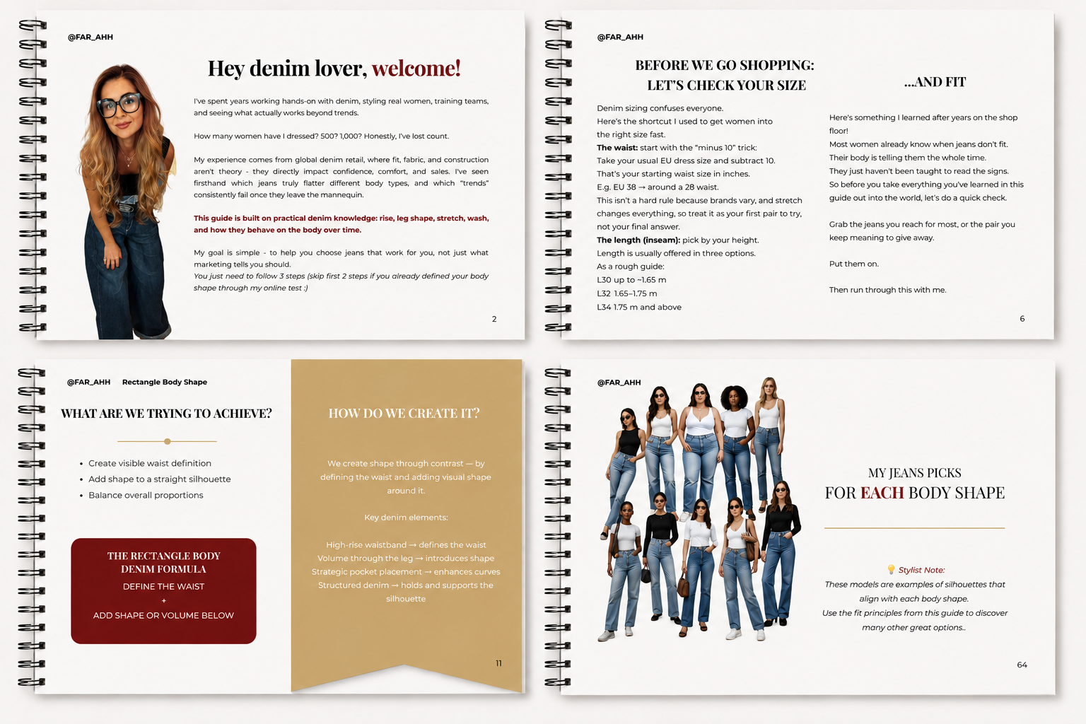 Inside The Denim Code digital guide — sample pages